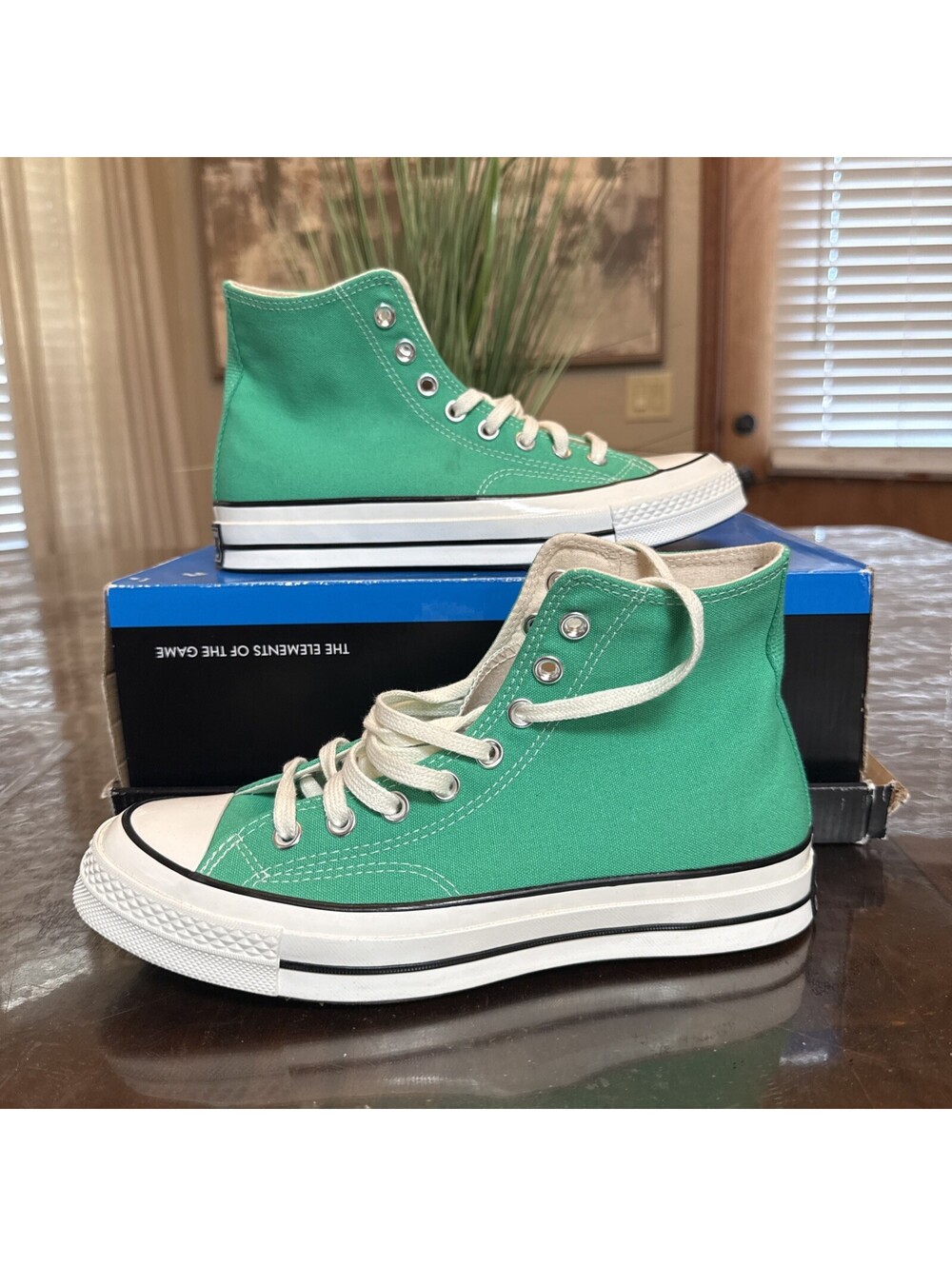 CONVERSE Chuck Taylor 70 Canvas High Top Apex Green (A08613F) Men’s 7.5 W Sz 9.5